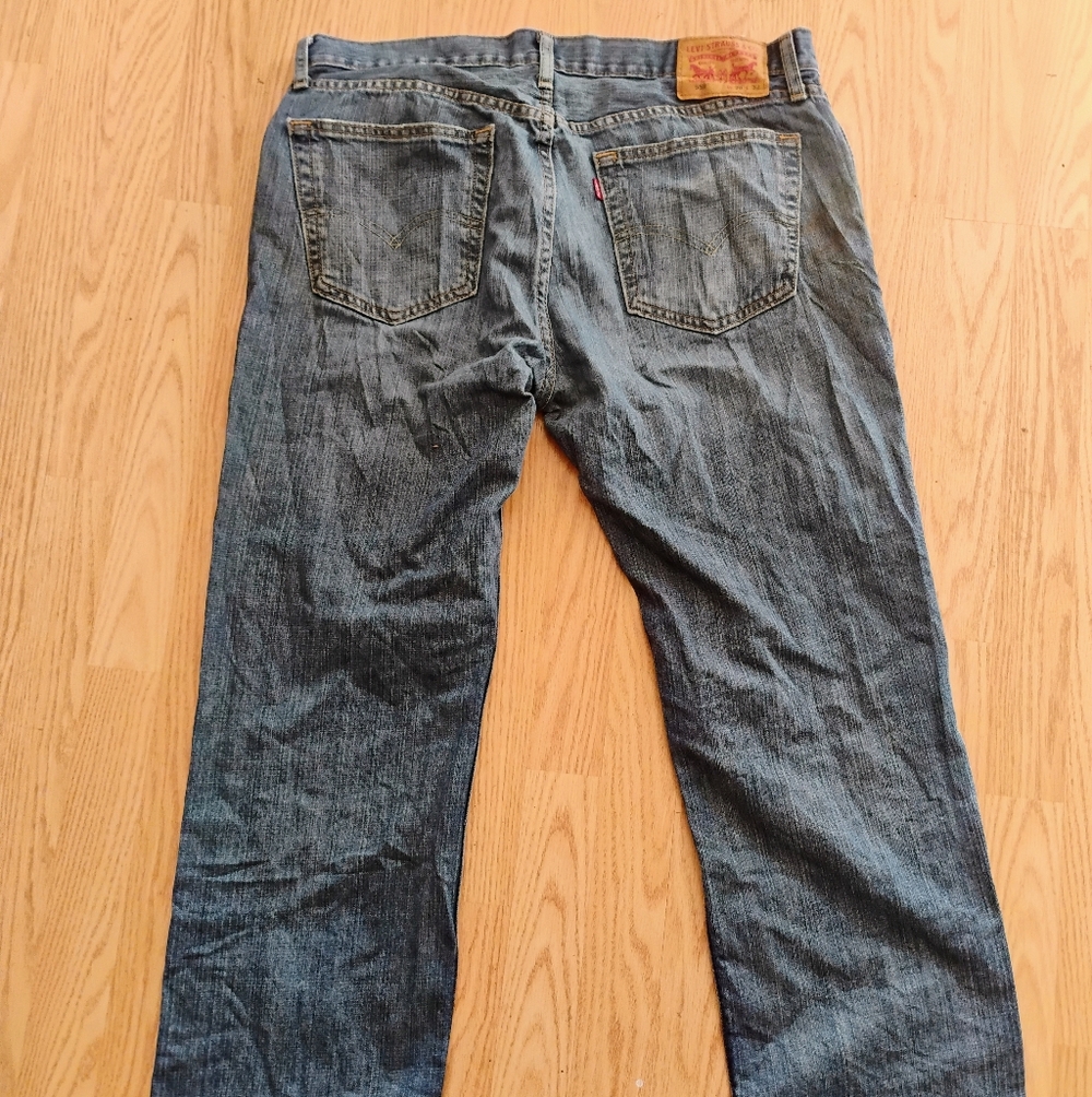 Levi's Classic Straight Denim Jeans Used 559 W36 L32 #0005